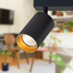 Lampa sufitowa Oprawa halogenowa 2x E27 LED Kinkiet ruchomy złoty-5908263386754