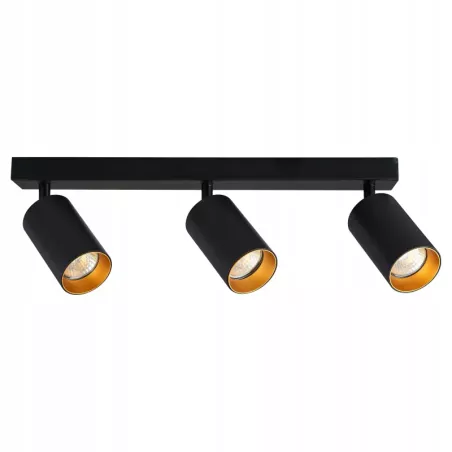 Lampa sufitowa Oprawa halogenowa 3x E27 LED Kinkiet ruchomy złoty-5908263386761