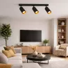 Lampa sufitowa Oprawa halogenowa 3x E27 LED Kinkiet ruchomy złoty-5908263386761