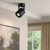 Oprawa Natynkowa Halogenowa Tuba LED GU10 ruchoma spot sufitowa czarna-5908263388475