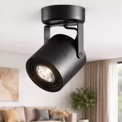 Oprawa Natynkowa Halogenowa Tuba LED GU10 ruchoma spot sufitowa czarna-5908263388475