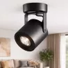 Oprawa Natynkowa Halogenowa Tuba LED GU10 ruchoma spot sufitowa czarna-5908263388475