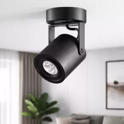 Oprawa Natynkowa Halogenowa Tuba LED GU10 ruchoma spot sufitowa czarna-5908263388475