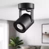Oprawa Natynkowa Halogenowa Tuba LED GU10 ruchoma spot sufitowa czarna-5908263388475