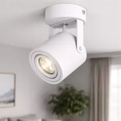 Oprawa Natynkowa Halogenowa Tuba LED GU10 ruchoma spot sufitowa biała-5908263388468