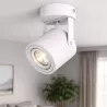 Oprawa Natynkowa Halogenowa Tuba LED GU10 ruchoma spot sufitowa biała-5908263388468