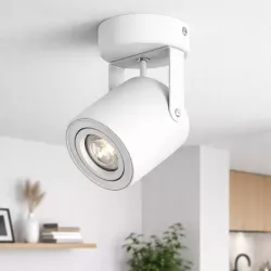 Oprawa Natynkowa Halogenowa Tuba LED GU10 ruchoma spot sufitowa biała-5908263388468