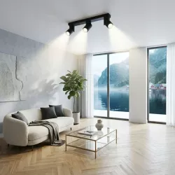 Oprawa Natynkowa Kinkiet Lampa Halogenowa Tuba LED 3x GU10 ruchoma spot-5908263386723