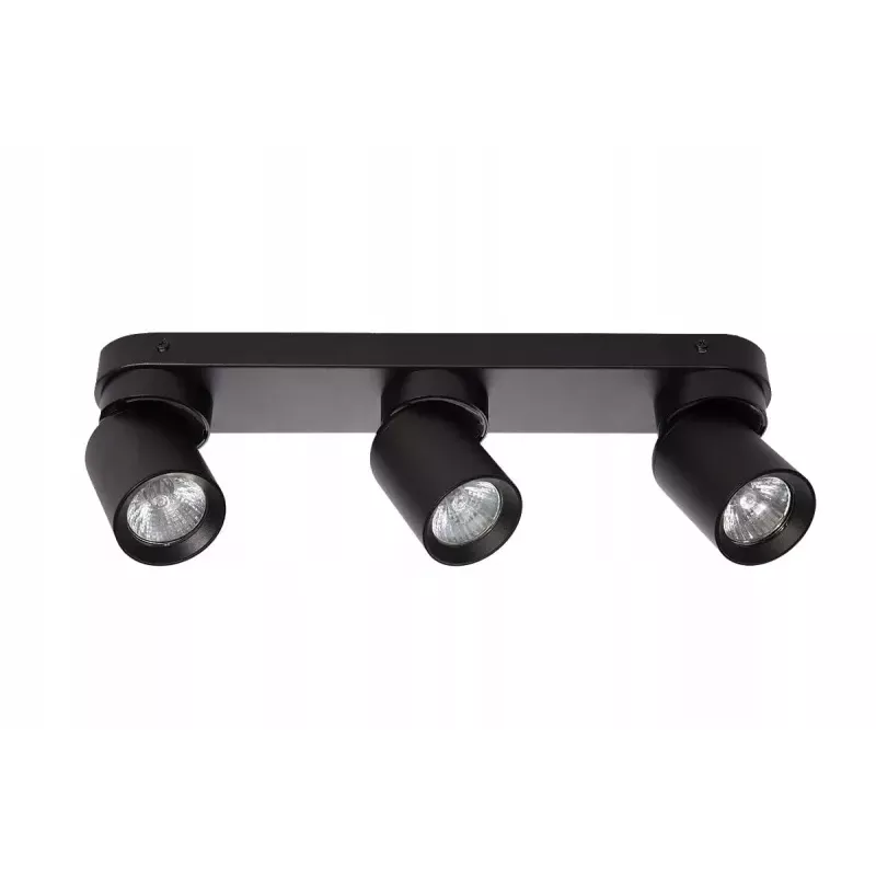 Timo lampa sufitowa spot 3xGU10 czarna matowa-5904703004189