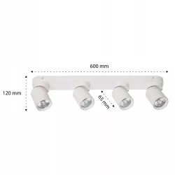 KINKIET RUCHOMY OPRAWA HALOGENOWA LED GU10 SUFITOWA SPOT LAMPA-5904703004165