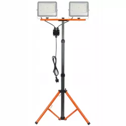 ZESTAW HALOGEN naświetlacz LAMPA LED STATYW 2x50W budowlany roboczy mocny-5904703012313