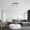 Oprawa Natynkowa Kinkiet Lampa Halogenowa Tuba LED 3x GU10 ruchoma spot-5904703010111