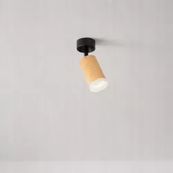Lampa sufitowa kinkiet OPRAWA HALOGENOWA GU10 LED SPOT DREWNIANA RUCHOMA-5904703013624
