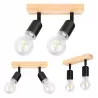 Lampa sufitowa kinkiet wisząca żyrandol LED 2x E27 oprawa LOFT DREWNO-5904703018544
