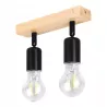 Lampa sufitowa kinkiet wisząca żyrandol LED 2x E27 oprawa LOFT DREWNO-5904703018544