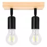 Lampa sufitowa kinkiet wisząca żyrandol LED 2x E27 oprawa LOFT DREWNO-5904703018544