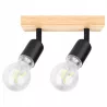 Lampa sufitowa kinkiet wisząca żyrandol LED 2x E27 oprawa LOFT DREWNO-5904703018544