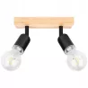 Lampa sufitowa kinkiet wisząca żyrandol LED 2x E27 oprawa LOFT DREWNO-5904703018544