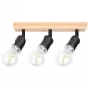 Lampa sufitowa wisząca kinkiet żyrandol LED 3x E27 oprawa LOFT DREWNO-5904703018568
