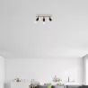 Lampa sufitowa wisząca kinkiet żyrandol LED 3x E27 oprawa LOFT DREWNO-5904703018568