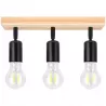 Lampa sufitowa wisząca kinkiet żyrandol LED 3x E27 oprawa LOFT DREWNO-5904703018568