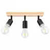 Lampa sufitowa wisząca kinkiet żyrandol LED 3x E27 oprawa LOFT DREWNO-5904703018568