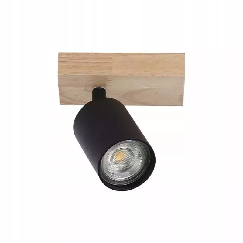 Kinkiet GU10 LED Dabi ruchomy x1 czarny + WD-5904703018629