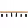Lampa sufitowa wisząca kinkiet żyrandol LED 6x E27 oprawa LOFT DREWNO-5904703018582