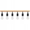 Lampa sufitowa wisząca kinkiet żyrandol LED 6x E27 oprawa LOFT DREWNO-5904703018582