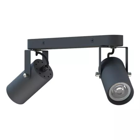 Kinkiet GU10 LED Simon ruchomy x2 czarny-5904703020202