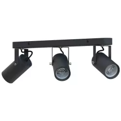 Kinkiet GU10 LED Simon ruchomy x3 czarny-5904703020219