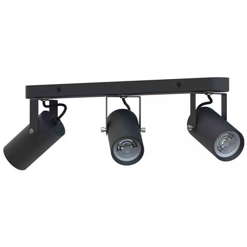 Kinkiet GU10 LED Simon ruchomy x3 czarny-5904703020219