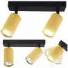 LAMPA sufitowa KINKIET LED ścienny Spot regulowany 2x GU10 oprawa czarna-5904703021797