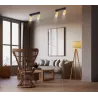 LAMPA sufitowa KINKIET LED ścienny Spot regulowany 2x GU10 oprawa czarna-5904703021797