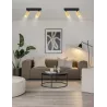 LAMPA sufitowa KINKIET LED ścienny Spot regulowany 2x GU10 oprawa czarna-5904703021797