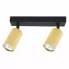 LAMPA sufitowa KINKIET LED ścienny Spot regulowany 2x GU10 oprawa czarna-5904703021797