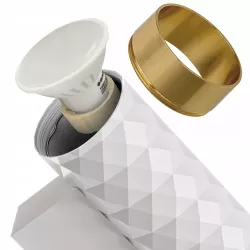 KINKIET ŚCIENNY LAMPA ŚCIENNA GU10 BIAŁY ZŁOTY LAMPA WEWNĘTRZNA DO CZYTANIA-5904703021919