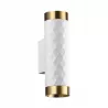 KINKIET ŚCIENNY LAMPA ŚCIENNA GU10 BIAŁY ZŁOTY LAMPA WEWNĘTRZNA DO CZYTANIA-5904703021919