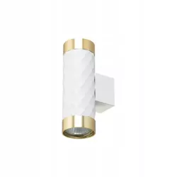 KINKIET ŚCIENNY LAMPA ŚCIENNA GU10 BIAŁY ZŁOTY LAMPA WEWNĘTRZNA DO CZYTANIA-5904703021919