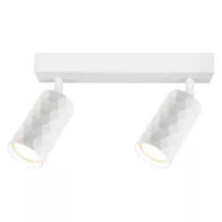 Glamour lampa sufitowa spot 2xGU10 biała-5904703021971