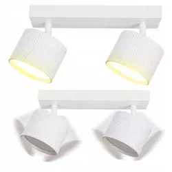 LAMPA sufitowa KINKIET LED ścienny Spot ruchomy 2x GX53 oprawa biała-5904703021711