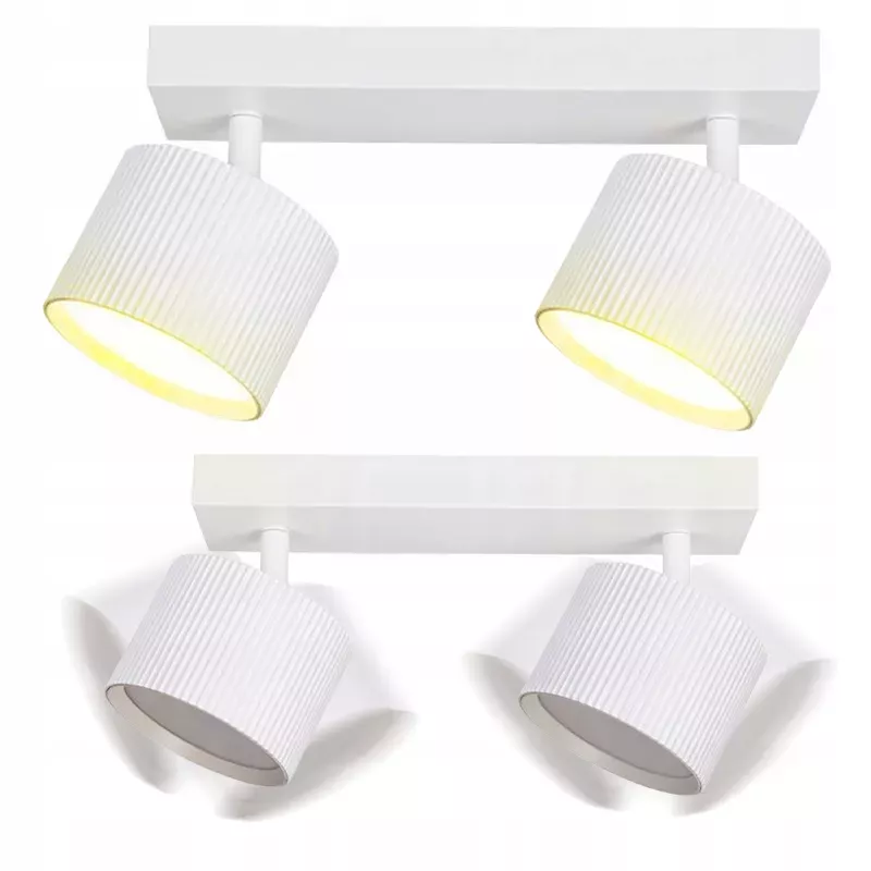 LAMPA sufitowa KINKIET LED ścienny Spot ruchomy 2x GX53 oprawa biała-5904703021711
