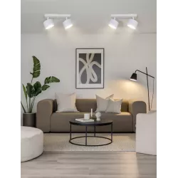 LAMPA sufitowa KINKIET LED ścienny Spot ruchomy 2x GX53 oprawa biała-5904703021711