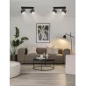 LAMPA sufitowa KINKIET LED ścienny Spot ruchomy 2x GX53 oprawa czarna-5904703021704