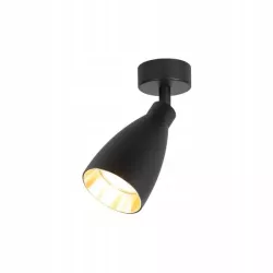 Kinkiet GU10 LED Helis ruchomy x1 czarny + złoty-5904703021902