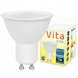 Żarówka LED GU10 7W biały neutralny 4000K 230V MOCNA NIEMRUGAJĄCA PREMIUM-5908263380073