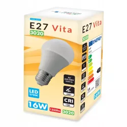 Żarówka LED E27 16W biały ciepły 2700K 1490lm kula A60 230V-5908263380172