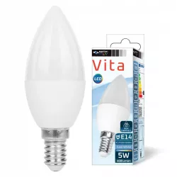 Żarówka LED E14 biały zimny 6200K 5W 230V MOCNA PREMIUM-5908263384873