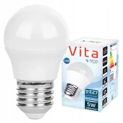 Żarówka LED E27 G45 5W biały zimny 6200K kula 230V mocna premium-5908263384835