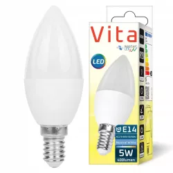 Żarówka LED E14 5W biały neutralny 4000K 230V PREMIUM MOCNA-5908263384866